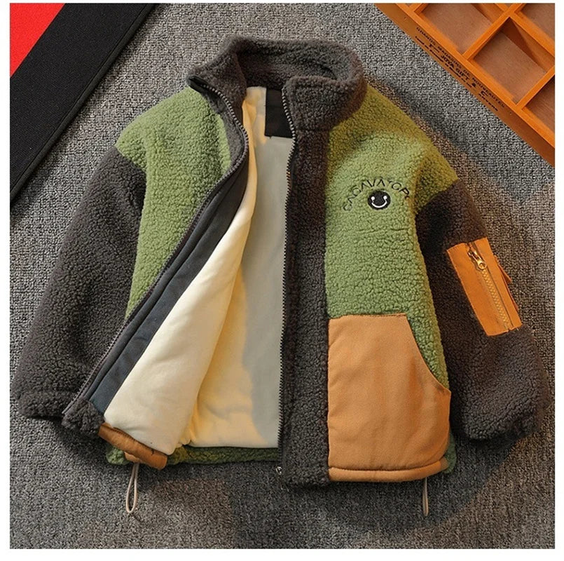 Boys Coat Jacket Cotton Windbreak 2024 Lasted Warm Plus Thicken Tracksuit Spring Autumn School Children's Clothing