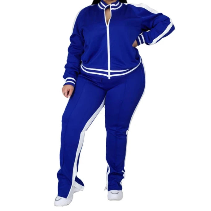 2 piece plus Zip Sweat suit